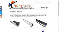 Desktop Screenshot of amgutters.com